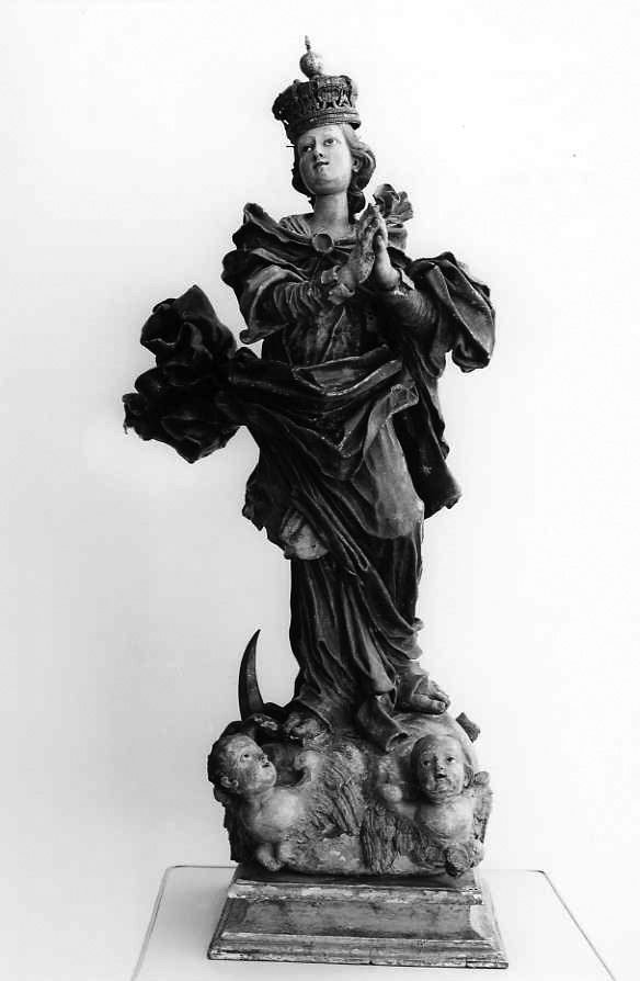 vergine (statua) - bottega campana (prima metà sec. XIX)