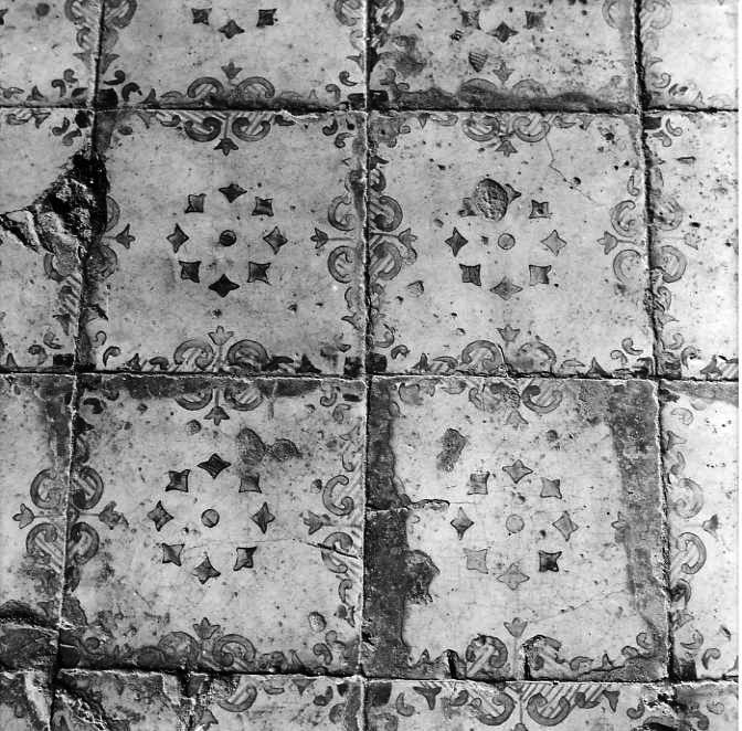 pavimento a mattonelle - bottega campana (seconda metà sec. XIX)