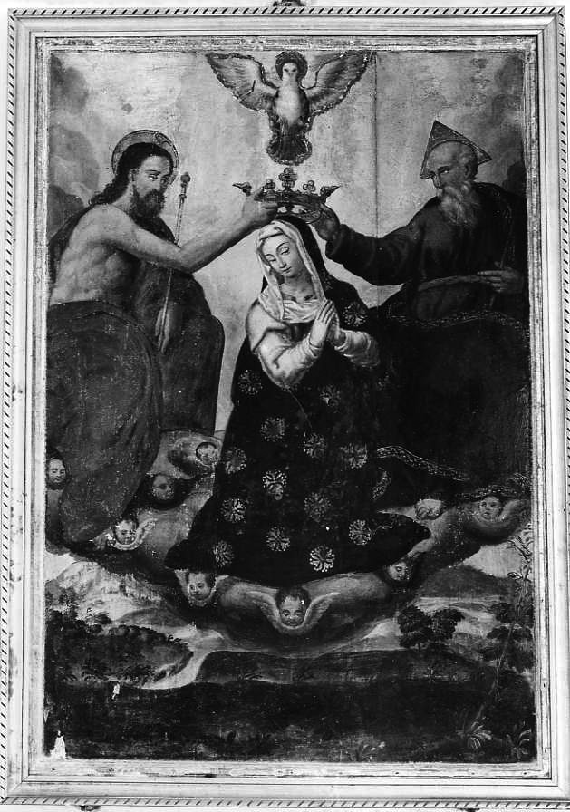 incoronazione di Maria Vergine (dipinto) - ambito campano (seconda metà sec. XVI)