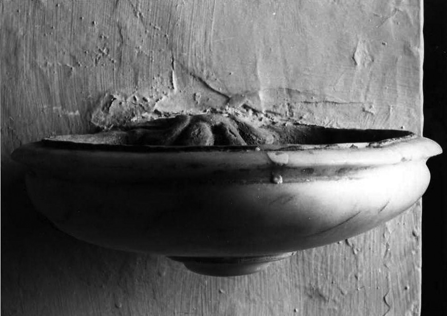 acquasantiera - bottega campana (sec. XIX)