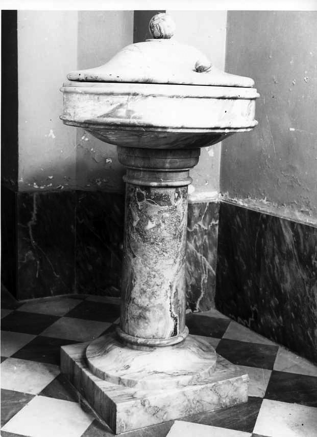 fonte battesimale - bottega campana (sec. XIX)