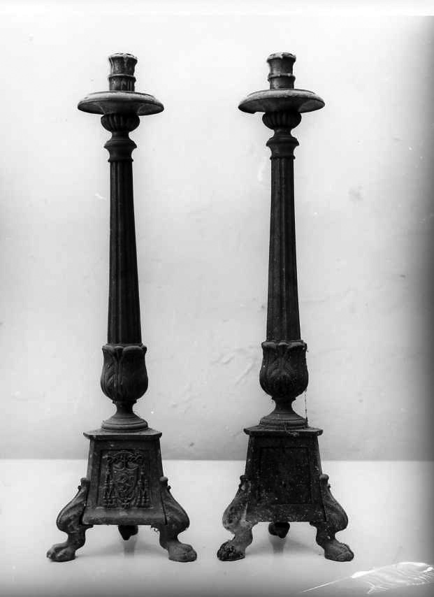 candelabro, serie - bottega campana (sec. XVIII)