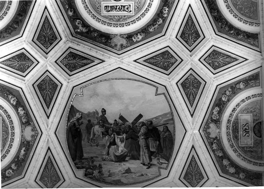 salita di Cristo al monte Calvario (dipinto) - ambito campano (sec. XIX)