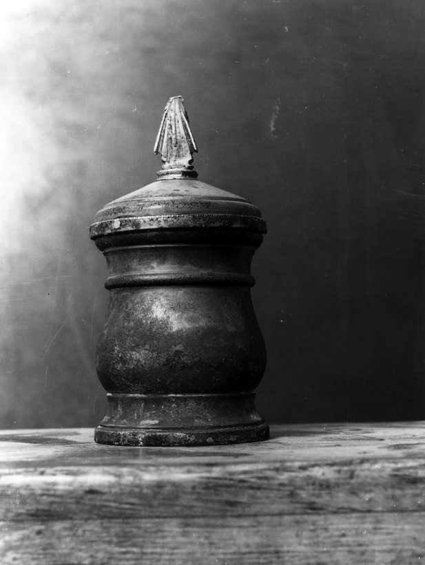 vasetto con coperchio - bottega campana (sec. XIX)