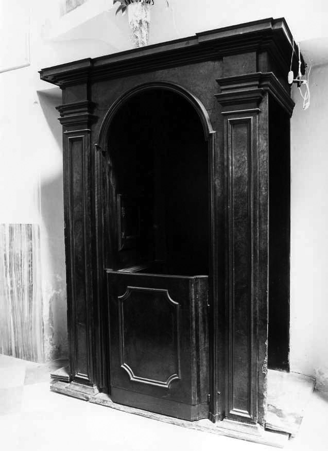 confessionale, coppia - bottega campana (prima metà sec. XIX)