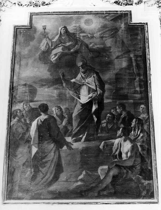 predica di Sant'Elpidio (dipinto) di Mondo Domenico (seconda metà sec. XVIII)