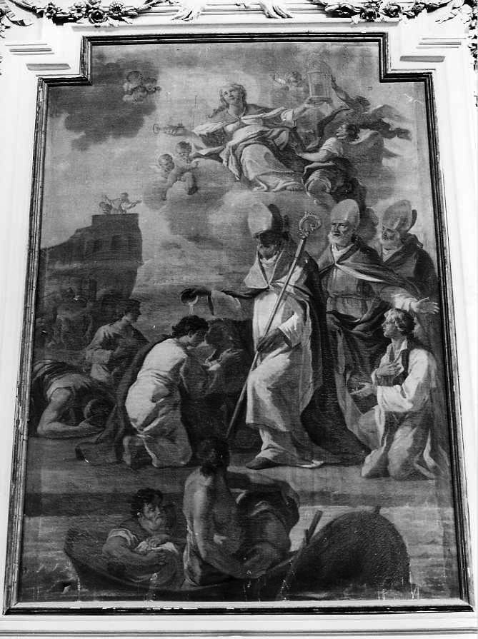 Sant'Elpidio battezza i pagani (dipinto) di Mondo Domenico (seconda metà sec. XVIII)