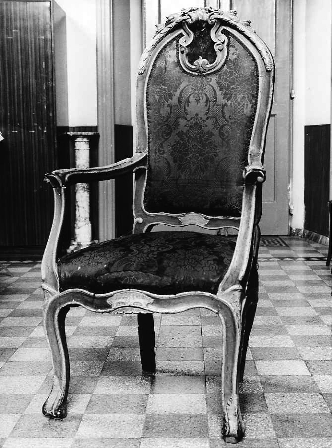 poltrona - bottega campana (fine/inizio secc. XVIII/ XIX)