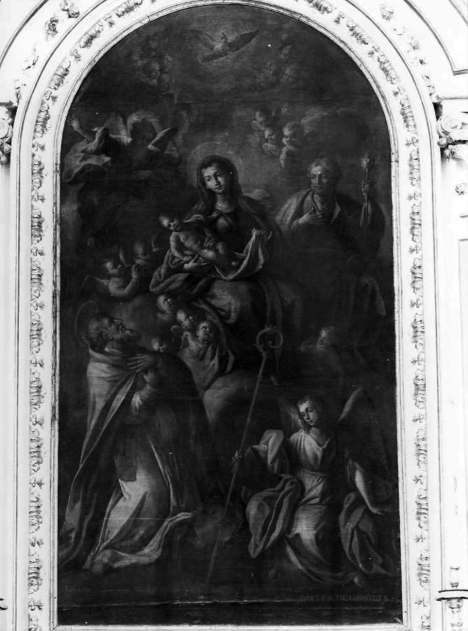 Sacra Famiglia con Sant'Elpidio (dipinto) di De Maio Paolo (terzo quarto sec. XVIII)