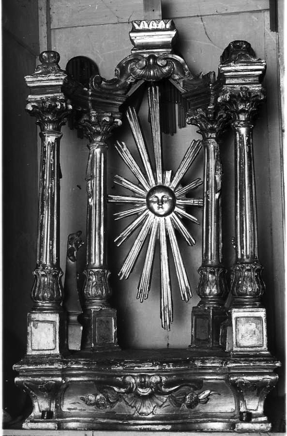 tabernacolo-tronetto per esposizione eucaristica - bottega campana (sec. XVIII)