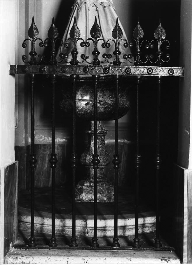 cancellata, coppia - bottega campana (seconda metà sec. XVIII)