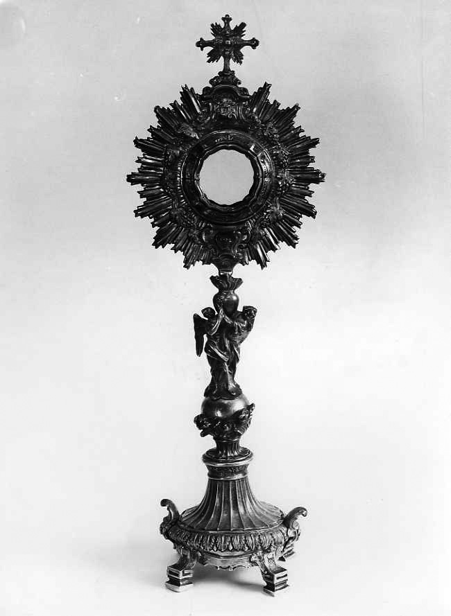 ostensorio - a raggiera - bottega campana (seconda metà sec. XVIII)