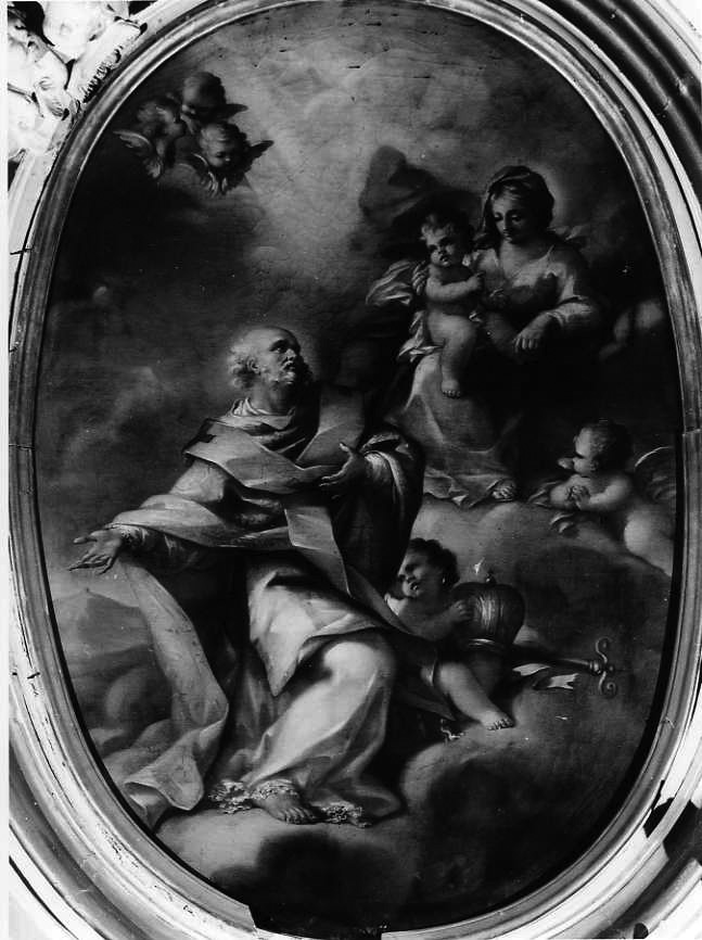 apparizione della Madonna a San Leucio (dipinto) di Brunelli Carlo (seconda metà sec. XVIII)