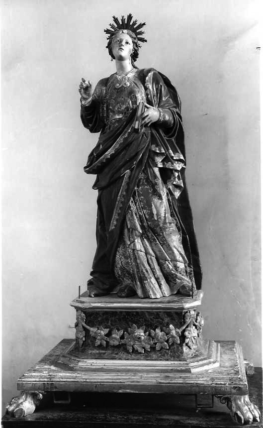 Santa Lucia (statua processionale) - bottega campana (sec. XVIII)