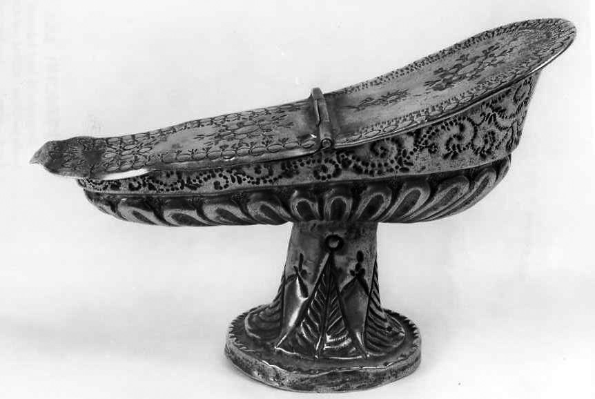 navicella portaincenso - bottega napoletana (sec. XIX)