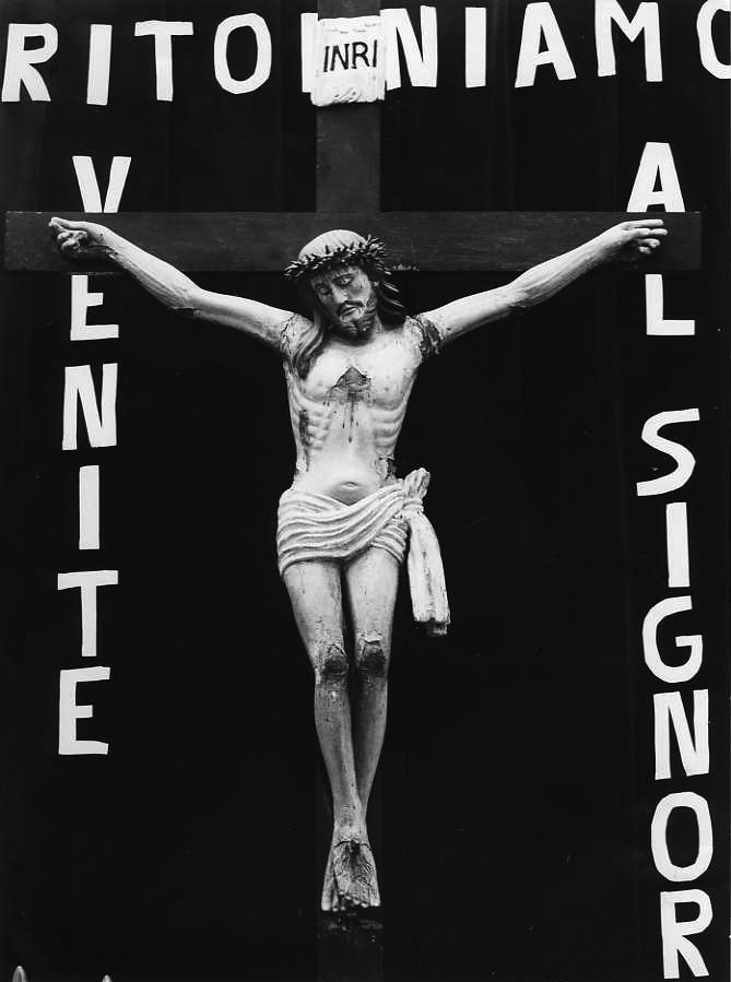 Cristo crocifisso (crocifisso) di Stellato Pietro (sec. XIX)