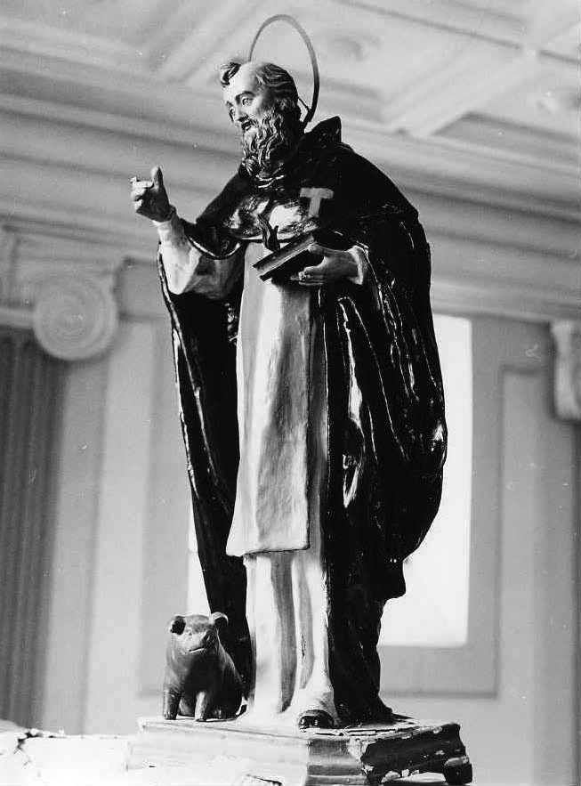 Sant'Antonio Abate (scultura) - bottega campana (seconda metà sec. XIX)