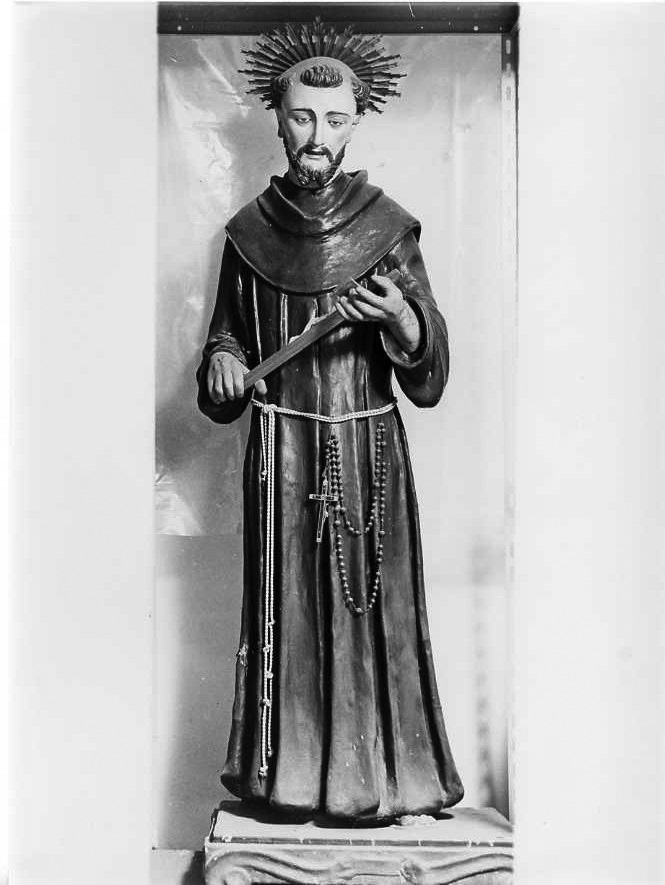 San Francesco d'Assisi (scultura) - bottega campana (sec. XIX)