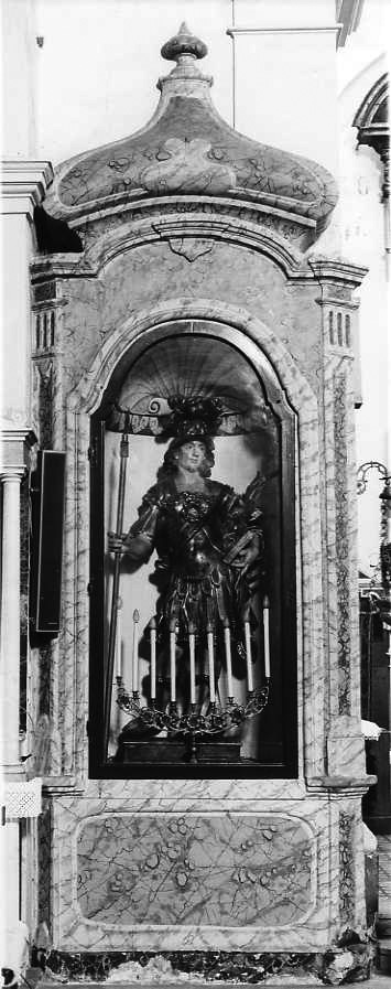 mostra di nicchia, coppia - bottega campana (seconda metà sec. XVIII)