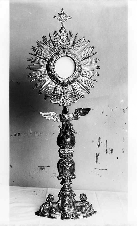 ostensorio - a raggiera - bottega napoletana (sec. XVIII)