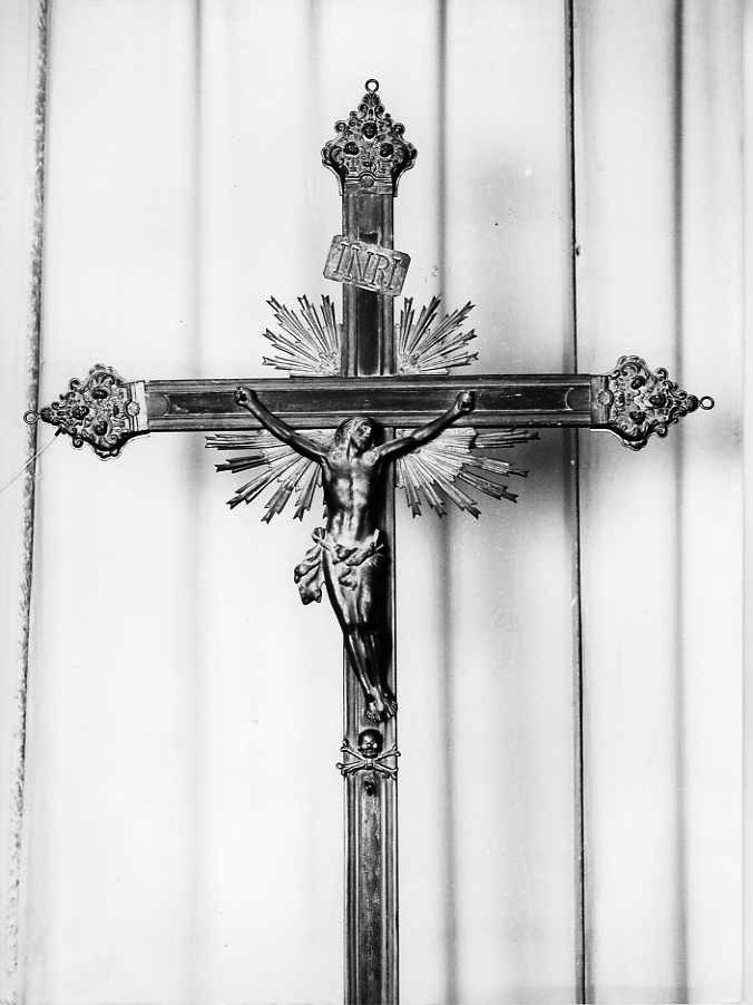 croce processionale - bottega campana (secc. XVIII/ XIX)