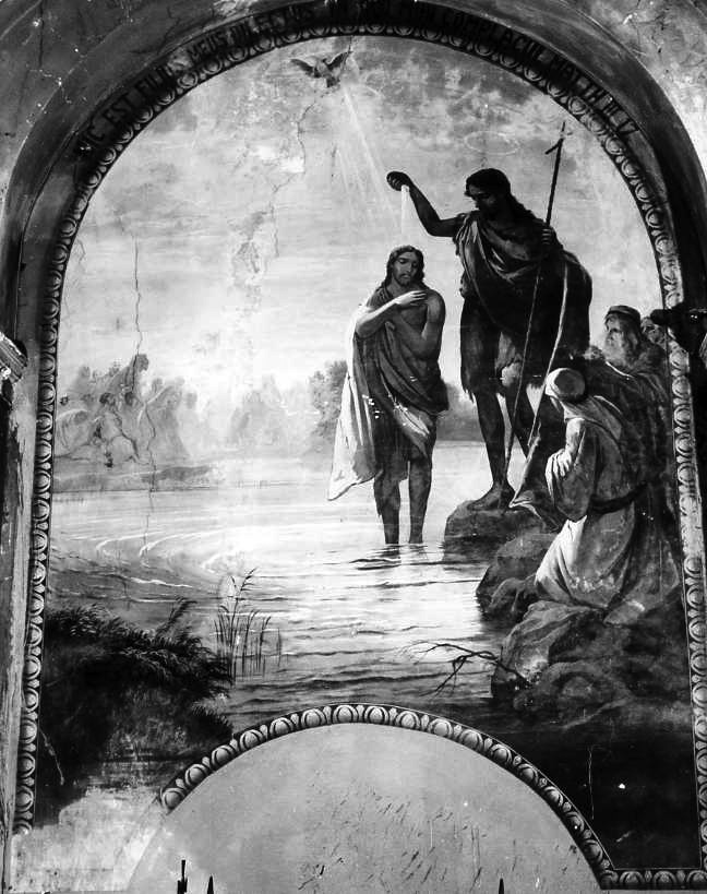 battesimo di Cristo (dipinto) di Taglialatela Luigi (attribuito) (prima metà sec. XX)