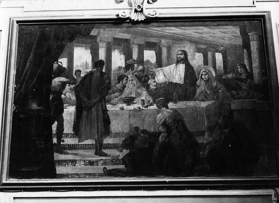nozze di Cana (dipinto) di Taglialatela Luigi (sec. XX)