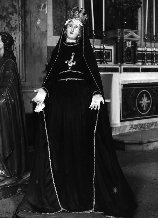 Madonna Addolorata (statua) - bottega campana (seconda metà sec. XIX)