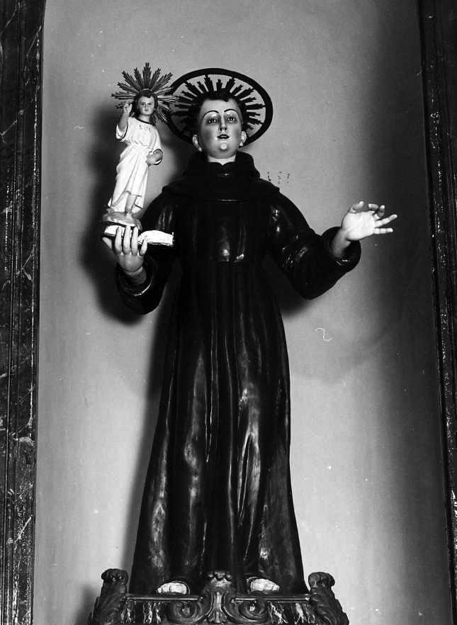 Sant'Antonio da Padova con il bambino (gruppo scultoreo) - bottega napoletana (fine/inizio secc. XVII/ XVIII)