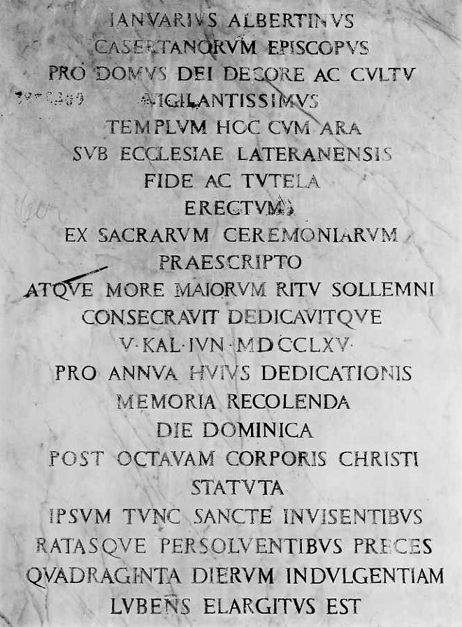 lapide commemorativa - bottega campana (sec. XVIII)