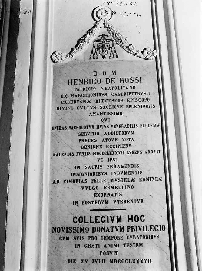 lapide commemorativa - bottega campana (sec. XIX)