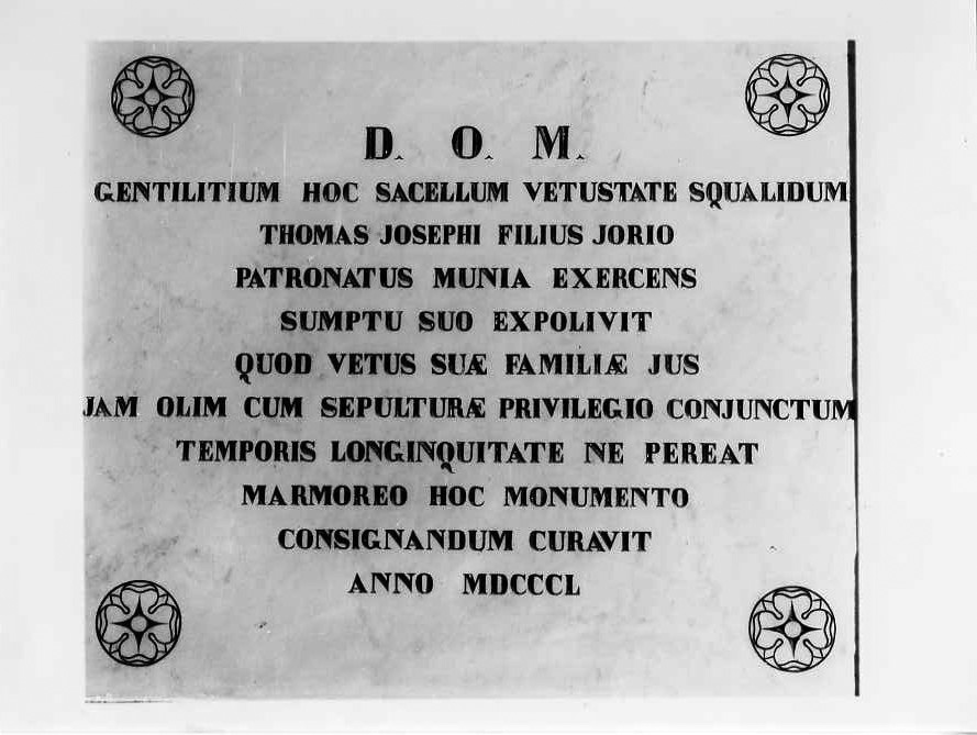 lapide tombale - bottega campana (sec. XIX)