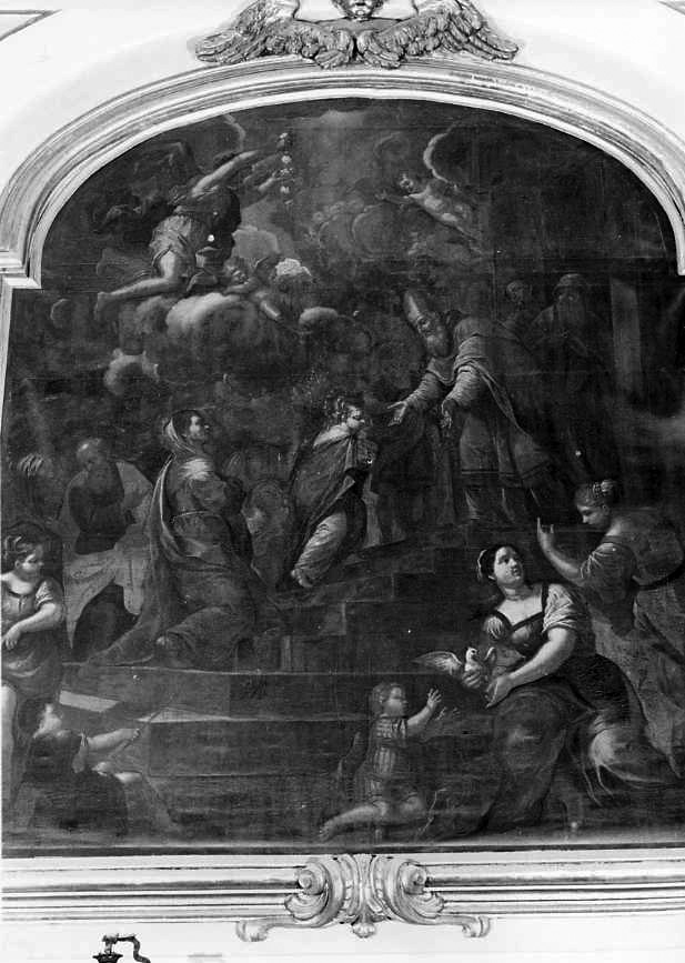 presentazione di Maria Vergine al tempio (dipinto) di De Martinis Francesco (prima metà sec. XVIII)