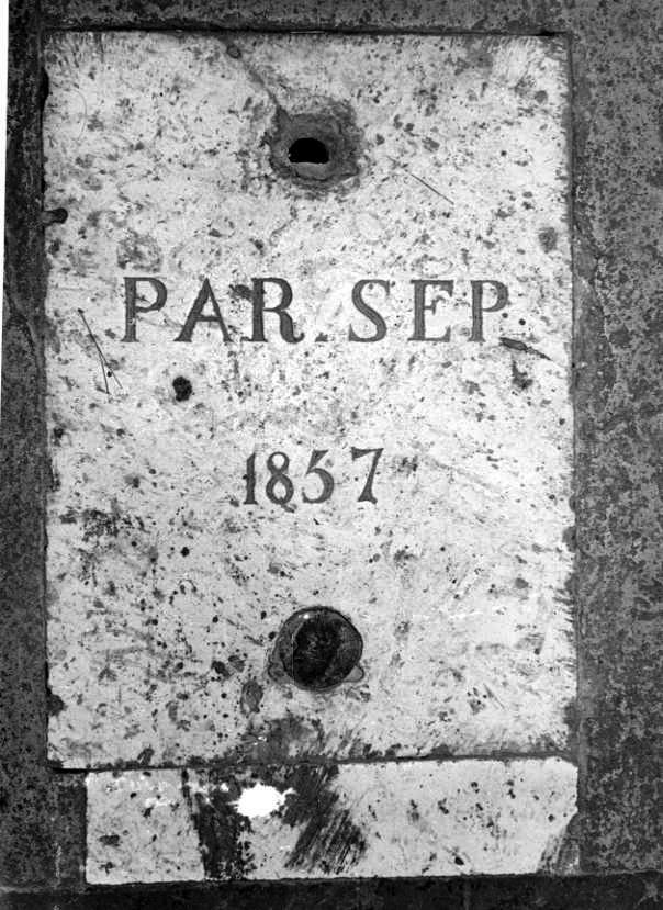 lastra tombale - bottega campana (sec. XIX)