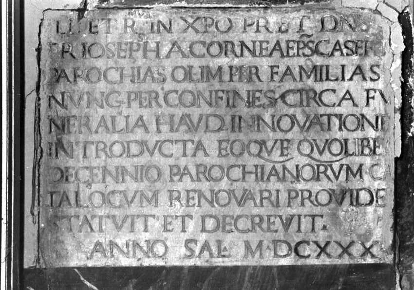 lapide - bottega campana (sec. XVII)