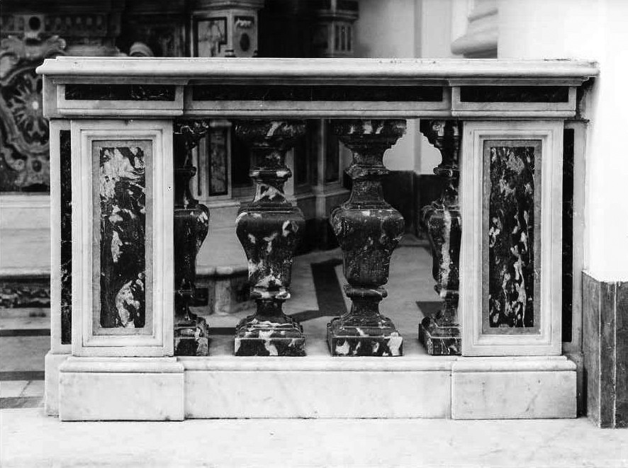 balaustrata, serie - bottega napoletana (seconda metà sec. XVIII)