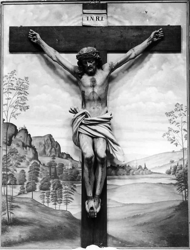 Cristo crocifisso (scultura) - bottega napoletana (seconda metà sec. XVIII)