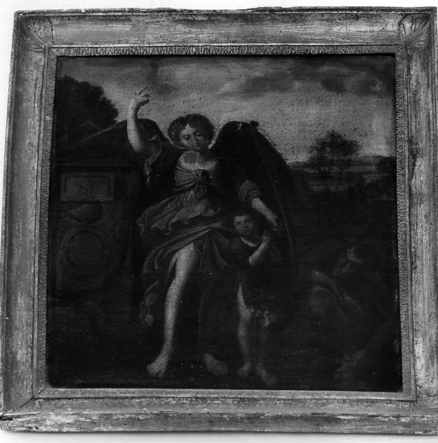 angelo custode (dipinto) - ambito campano (sec. XIX)