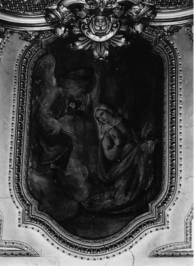 Annunciazione (dipinto, elemento d'insieme) di Balducci Giovanni detto Cosci (cerchia) (prima metà sec. XVII)