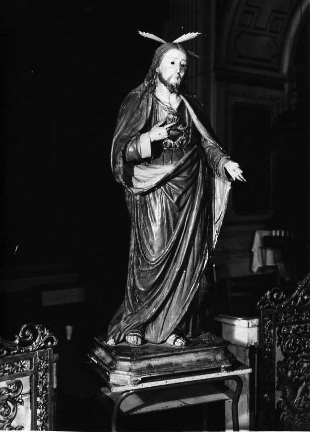 Cristo redentore benedicente (statua) - bottega napoletana (secc. XIX/ XX)