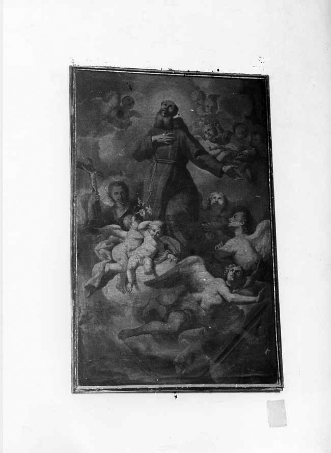 gloria di San Francesco d'Assisi (dipinto) di Solimena Francesco detto Abate Ciccio (cerchia) (sec. XVIII)