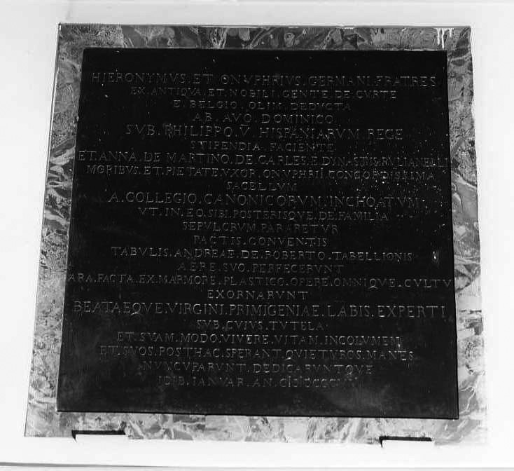 lapide tombale - bottega campana (sec. XIX)