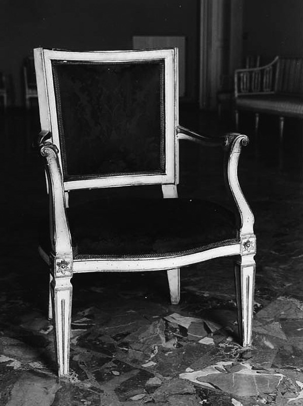 poltrona, serie - bottega napoletana (fine sec. XVIII)