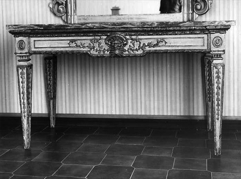 tavolo - bottega napoletana (fine sec. XVIII)