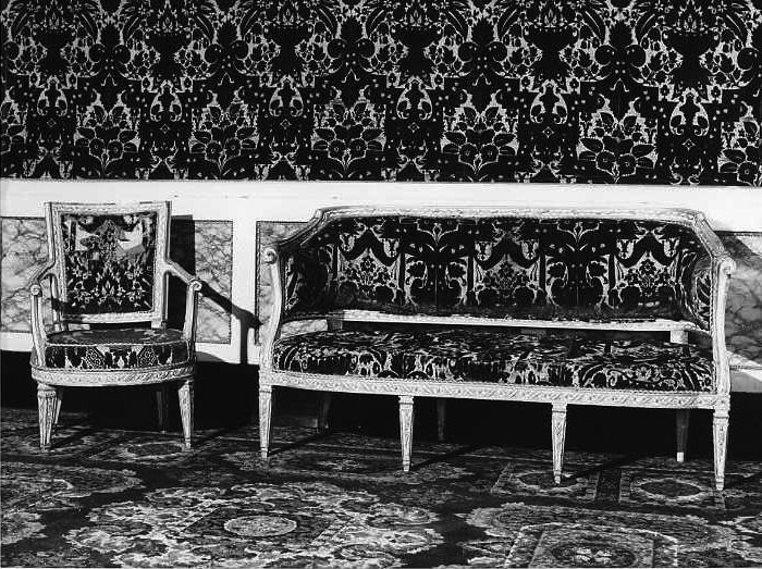 mobilia, insieme - bottega napoletana (fine sec. XVIII)