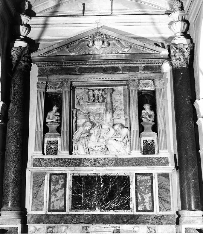 natività di Gesù (dossale) - bottega napoletana (prima metà sec. XVI)