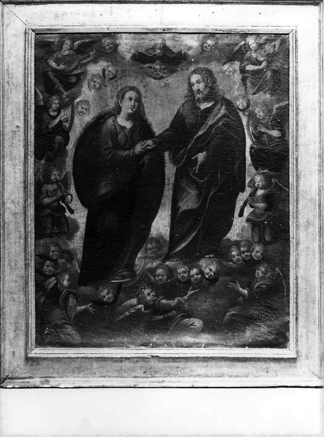 Cristo e la Madonna (dipinto) - ambito campano (prima metà sec. XVII)