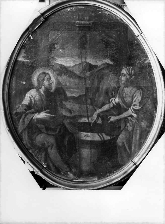 Cristo e la samaritana al pozzo (dipinto) - ambito napoletano (sec. XVIII)