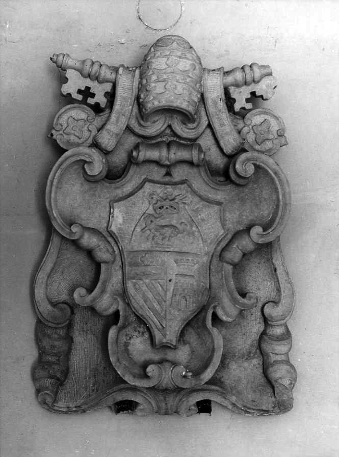 stemma papale (rilievo) - bottega campana (prima metà sec. XVIII)