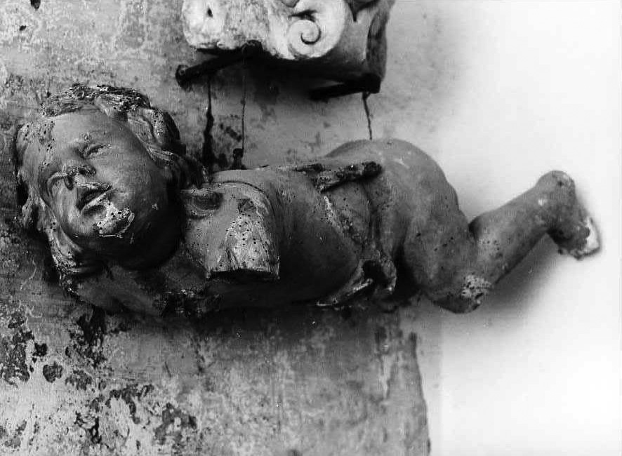 scultura, frammento - bottega napoletana (prima metà sec. XVIII)